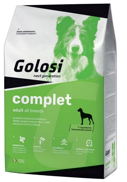 Golosi Complet 12 kg - Cani Adulti di Tutte le Taglie Golosi Complet 12 kg - Cani Adulti di Tutte le Taglie
